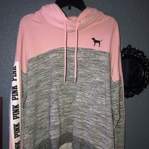 PINK sweatshirt.